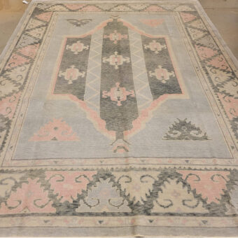 Turkish Hand-knotted Oushak Wool Rug (9'2 x 12'4)