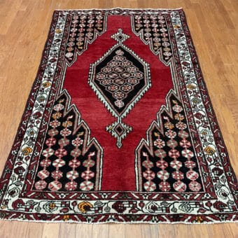 Persian Hand-knotted Hamadan Wool Rug (4' x 6'8)