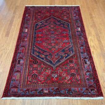 Persian Hand-knotted Tribal Hamadan Wool Rug (4'6 x 7'7)