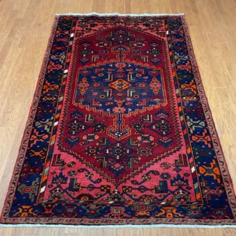 Persian Hand-knotted Tribal Hamadan Wool Rug (4'10 x 7'8)