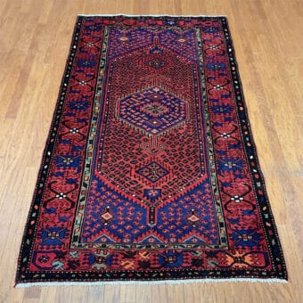 Persian Hand-knotted Tribal Hamadan Wool Rug (4'6 x 7'9)