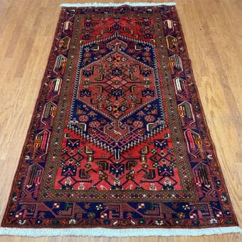 Persian Hand-knotted Tribal Hamadan Wool Rug (4'6 x 7'9)