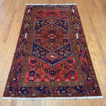 Persian Hand-knotted Tribal Hamadan Wool Rug (4'5 x 7'10)