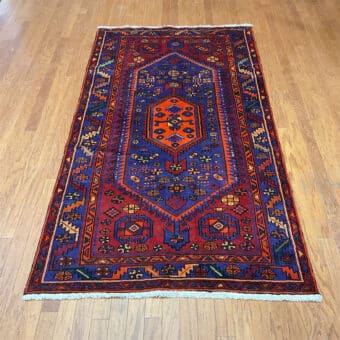 Persian Hand-knotted Tribal Hamadan Wool Rug (4'4 x 7'10)