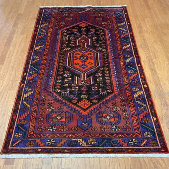 Persian Hand-knotted Tribal Hamadan Wool Rug (4'6 x 7'10)