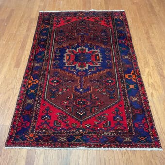 Persian Hand-knotted Hamadan Wool Rug (4'8 x 7'10)