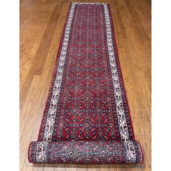 Persian Hand-knotted Tribal Hamadan Wool Runner (2'6 x 15'6)