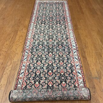 Persian Hand-knotted Tribal Hamadan Wool Runner (2'9 x 12')