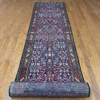 Persian Hand-knotted Tribal Hamadan Wool Runner (2'9 x 13'2)
