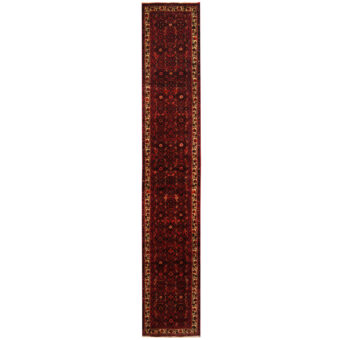 Persian Hand-Knotted Tribal Hamadan Wool Runner (2'3 x 12'11)