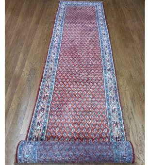Persian Hand-knotted Tribal Hamadan Wool Runner (2'8 x 13'6)