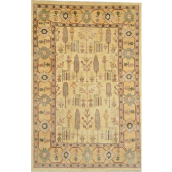 Afghan Hand-knotted Oushak Wool Rug (6'2 x 9'5)