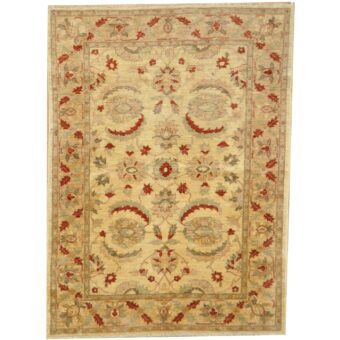 Afghan Hand-knotted Vegetable Dye Oushak Wool Rug (5'10 x 8')