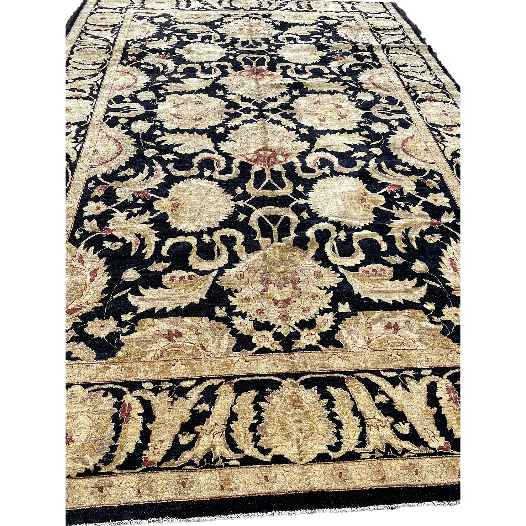Afghan Hand-knotted Vegetable Dye Oushak Wool Rug (9'10 x 14'10)