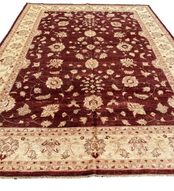 Afghan Hand-knotted Vegetable Dye Oushak Wool Rug (11' x 15')