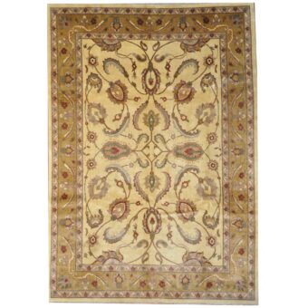 Afghan Hand-knotted Vegetable Dye Oushak Wool Rug (9'1 x 12'11)