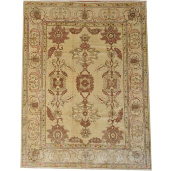 Afghan Hand-knotted Vegetable Dye Oushak Wool Rug (9'1 x 12')