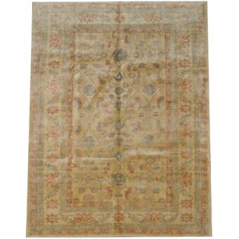 Afghan Hand-knotted Vegetable Dye Oushak Wool Rug (9'8 x 12'8)