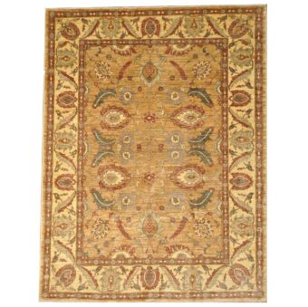 Afghan Hand-knotted Oushak Wool Rug (7'5 x 9'10)