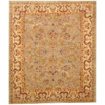 Afghan Hand-knotted Vegetable Dye Oushak Wool Rug (8' x 9'4)