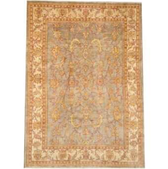 Afghan Hand-knotted Vegetable Dye Oushak Wool Rug (7'1 x 9'10)
