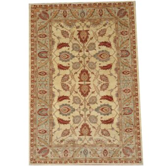Afghan Hand-knotted Vegetable Dye Oushak Wool Rug (8'1 x 12')