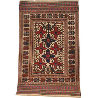 Afghan Hand-woven Soumak Wool Kilim (6'1 x 9'6)