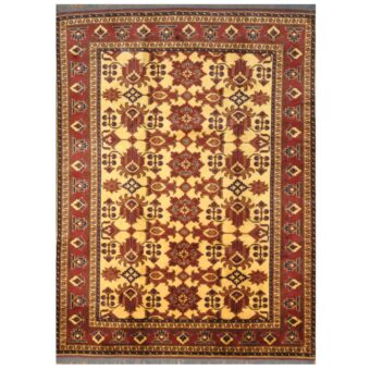 Afghan Hand-knotted Kargahi Wool Rug (7'2 x 9'6)