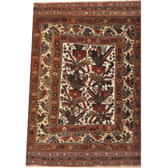 Afghan Hand-woven Soumak Wool Kilim (6'4 x 9'4)
