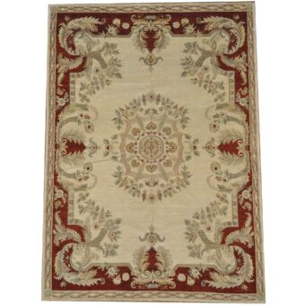 Afghan Hand-knotted Vegetable Dye Oushak Wool Rug (9'10 x 13'9)