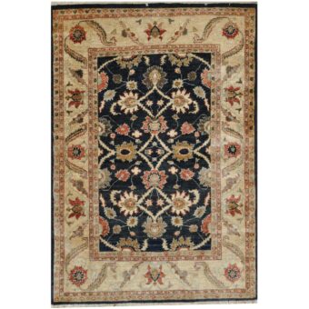 Afghan Hand-knotted Vegetable Dye Oushak Wool Rug (4'2 x 6'1)