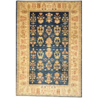 Afghan Hand-knotted Vegetable Dye Oushak Wool Rug (6'8 x 9'8)