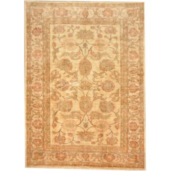 Afghan Hand-knotted Oushak Wool Rug (6'5 x 8'10)
