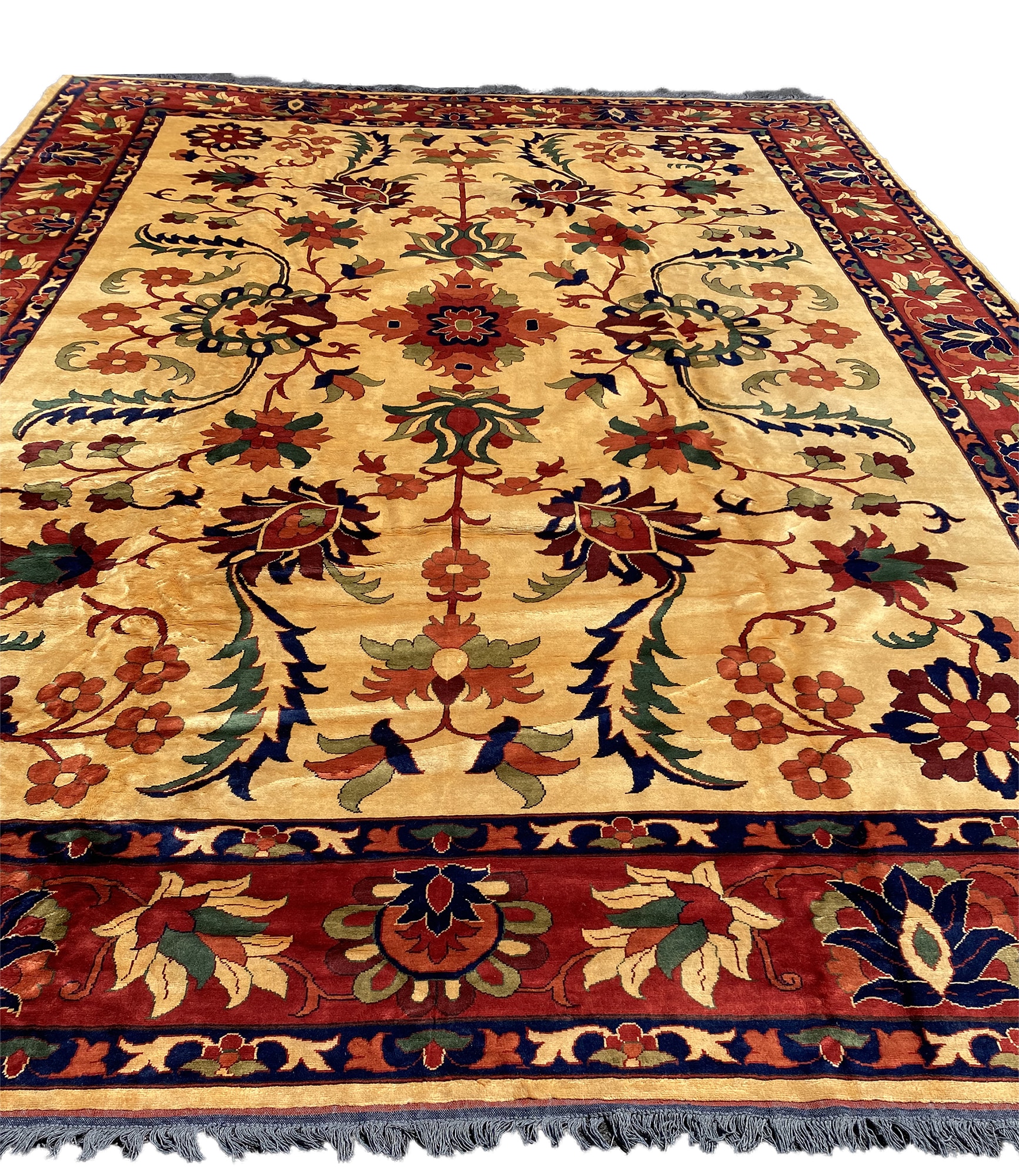 Afghan Hand-knotted Khal Mohammadi Wool Rug (13'1 x 18'4)