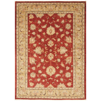 Afghan Hand-knotted Vegetable Dye Oushak Wool Rug (5'1 x 7')