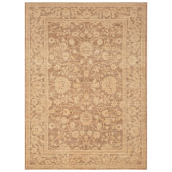 Afghan Hand-knotted Vegetable Dye Oushak Wool Rug (5' x 7')