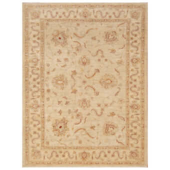 Afghan Hand-knotted Vegetable Dye Oushak Wool Rug (5' x 6'5)