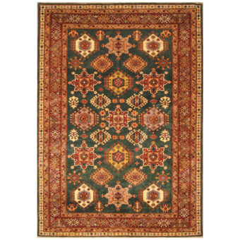 Afghan Hand-knotted Super Kazak Wool Rug (5'10 x 8'1)