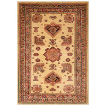 Afghan Hand-knotted Super Kazak Wool Rug (5'7 x 8')