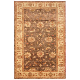 Afghan Hand-knotted Vegetable Dye Oushak Wool Rug (6'1 x 9'2)