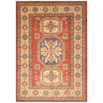 Afghan Hand-knotted Tribal Kazak Wool Rug (6'8 x 9'7)