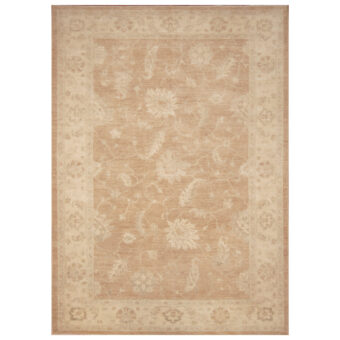 Afghan Hand-knotted Vegetable Dye Oushak Wool Rug (6'8 x 9'5)