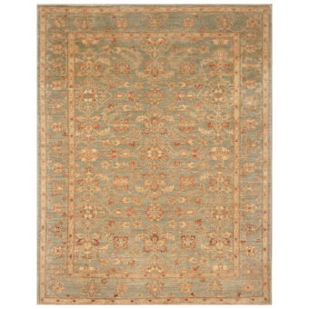 Afghan Hand-knotted Vegetable Dye Oushak Wool Rug (6'1 x 7'9)