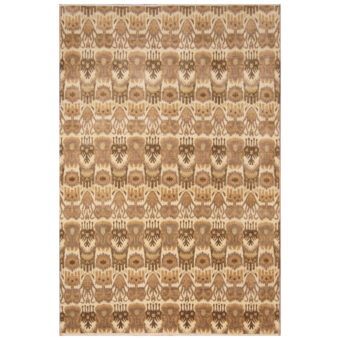 Afghan Hand-knotted Vegetable Dye Ikat Wool Rug (6'2 x 9'1)