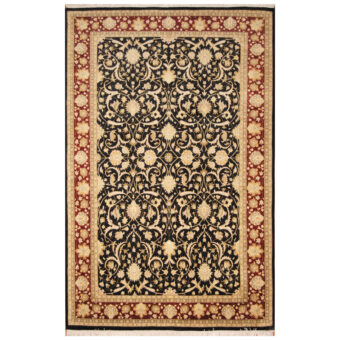 Pak Persian Hand-knotted Tabriz Wool & Silk Rug (6'2 x 9'6)