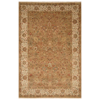 Indo Hand-knotted Tabriz Wool Rug (5'10 x 9')