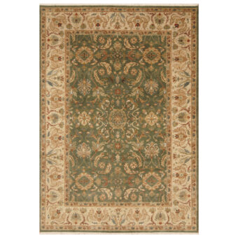 Indo Hand-knotted Tabriz Wool Rug (5'8 x 8'1)