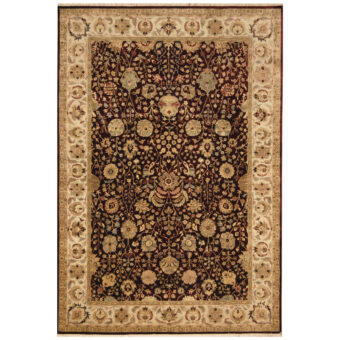 Indo Hand-knotted Tabriz Wool Rug (6' x 8'9)