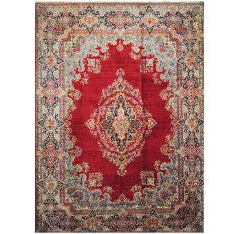 Persian Hand-knotted 1940's Antique Kerman Wool Rug (11'7 x 15'7)