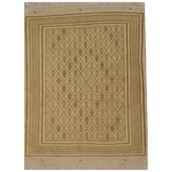 Afghan Hand-woven Soumak Wool Rug (4'6 x 5'10)